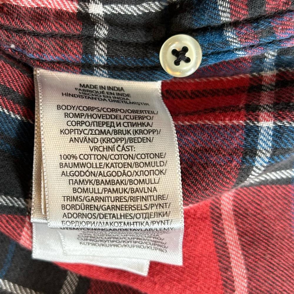 Polo Country Ralph Lauren Vintage 90’s Buffalo Plaid Flannel Shirt Size Medium - Picture 8 of 10